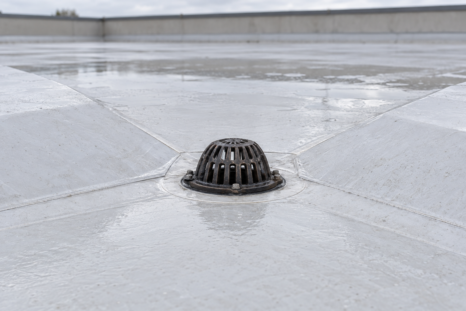 commercial roofing on a building in Mobile