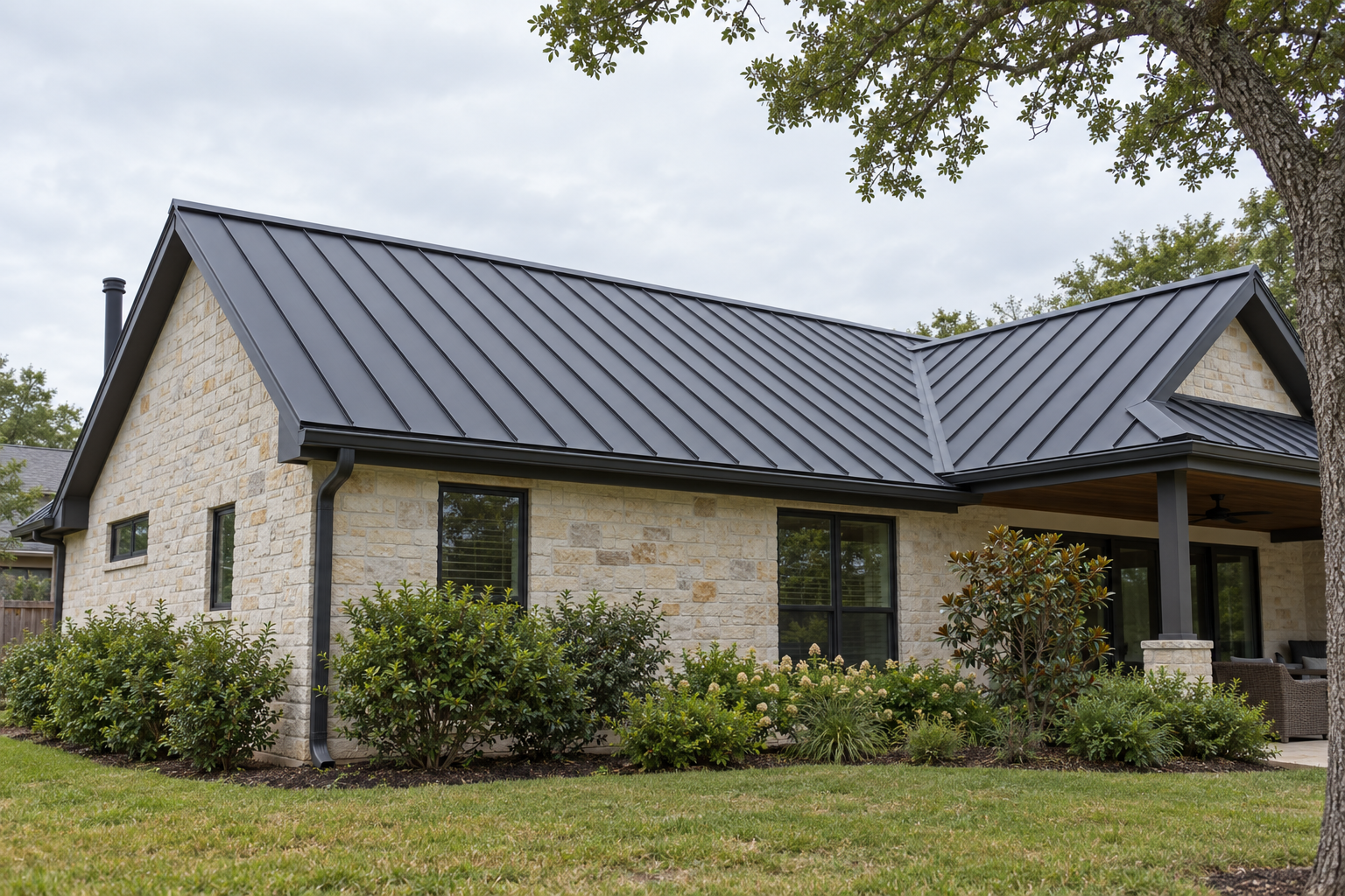 metal roofing on a house in Mobile