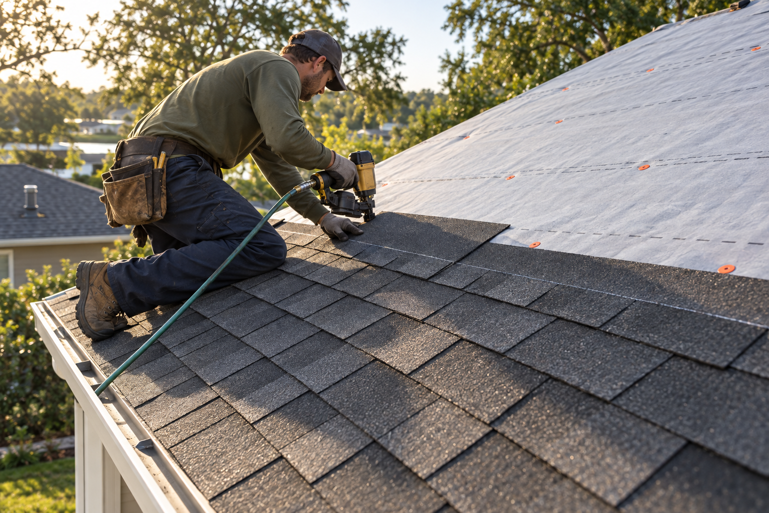 roof replacement on a home in Mobile