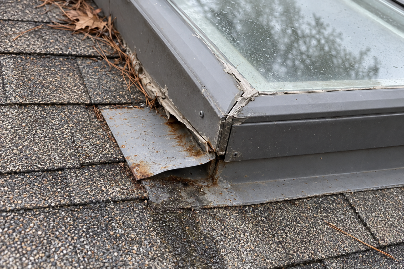 skylight repair on a roof in Mobile